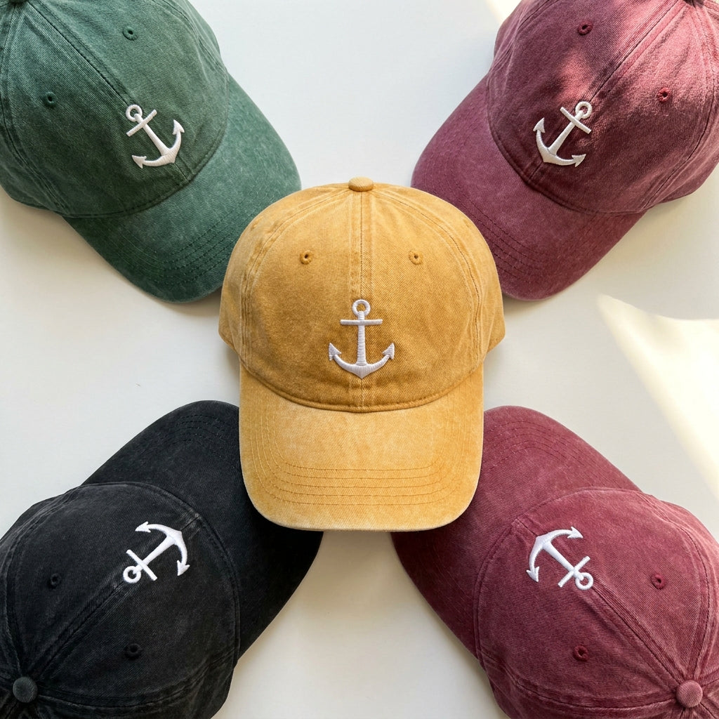 Anchor Embroidered Cap – Perfect for Sailing Enthusiasts - photo 1
