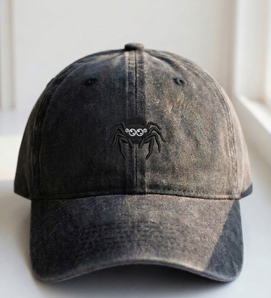 Cute Spider Embroidered Cap - view 3