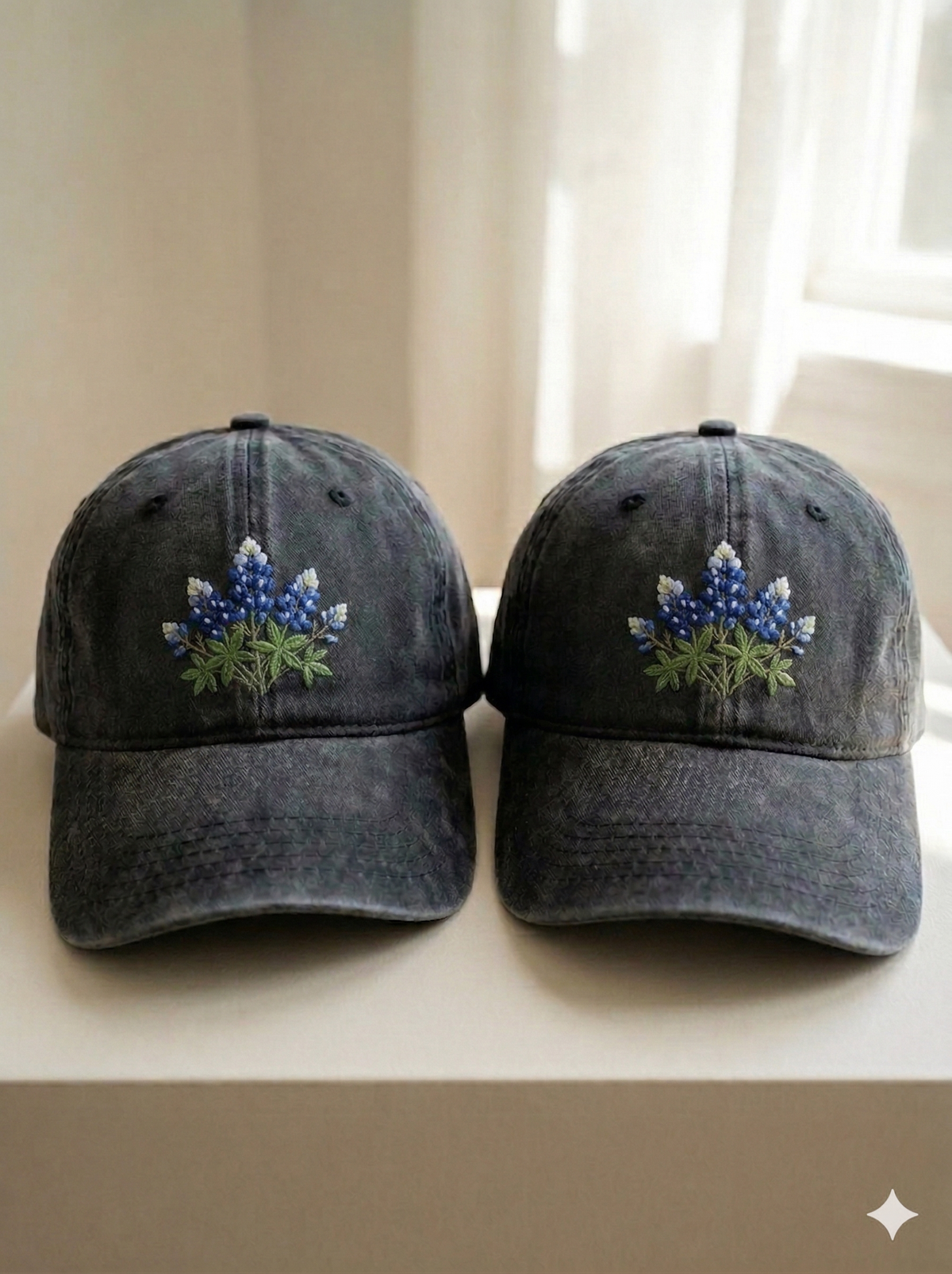 Bluebonnet Embroidered Baseball Hat