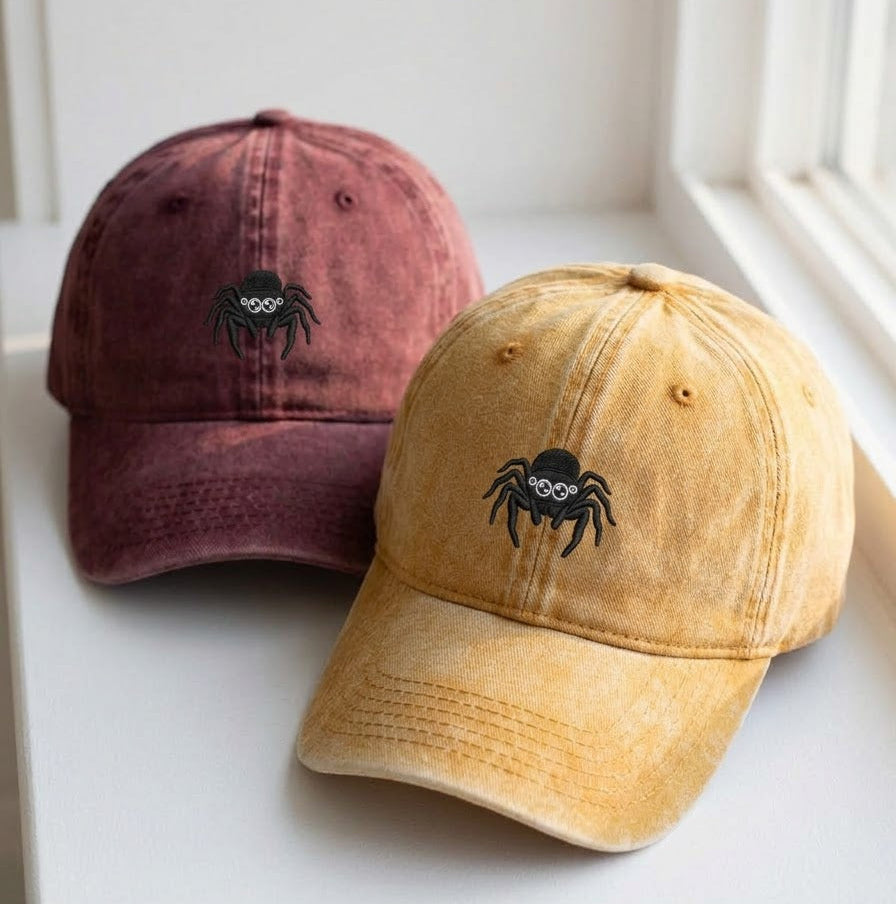 Cute Spider Embroidered Cap - view 4