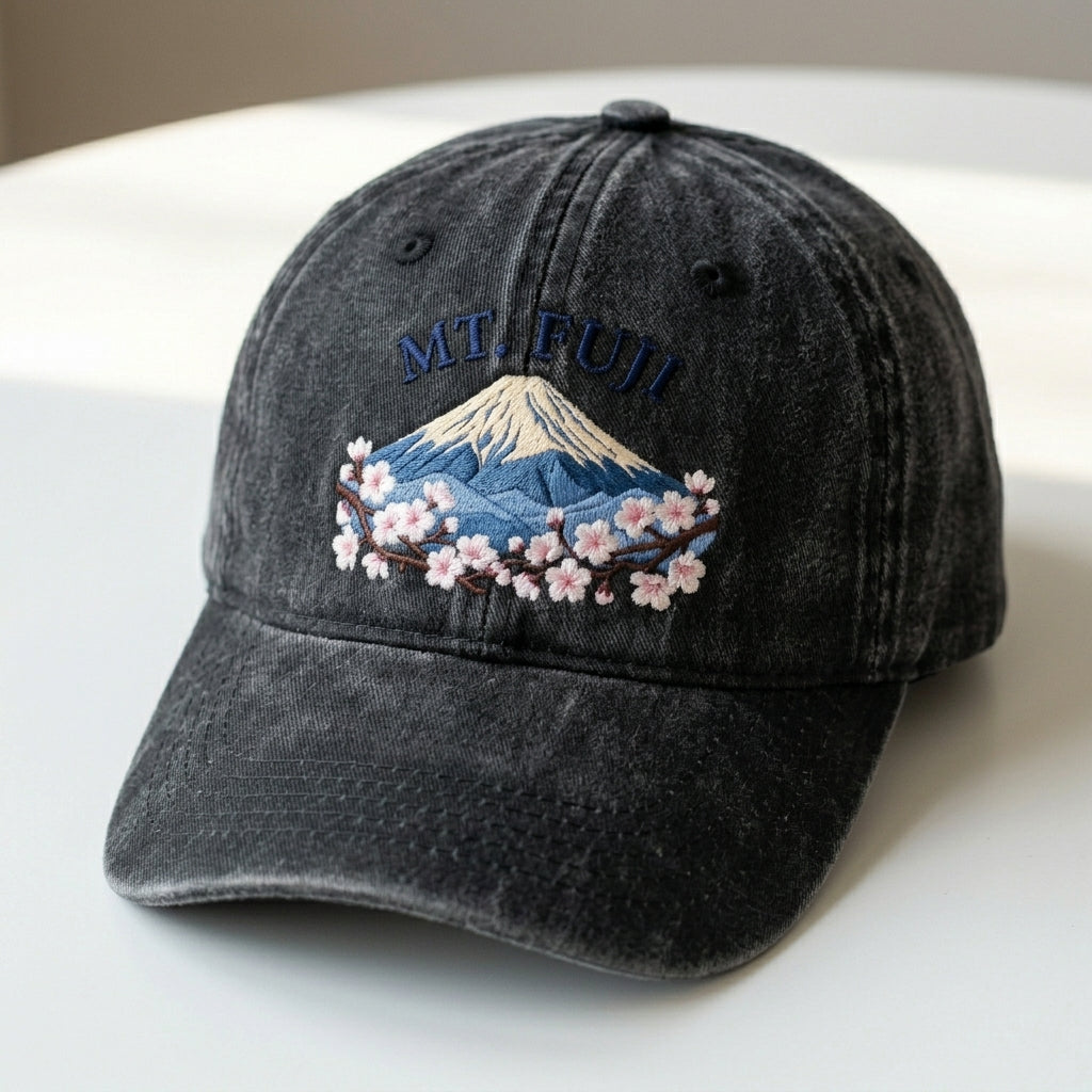 Japanese Fuji Mountain Embroidered Sweatshirt – Trendy Streetwear - photo 3