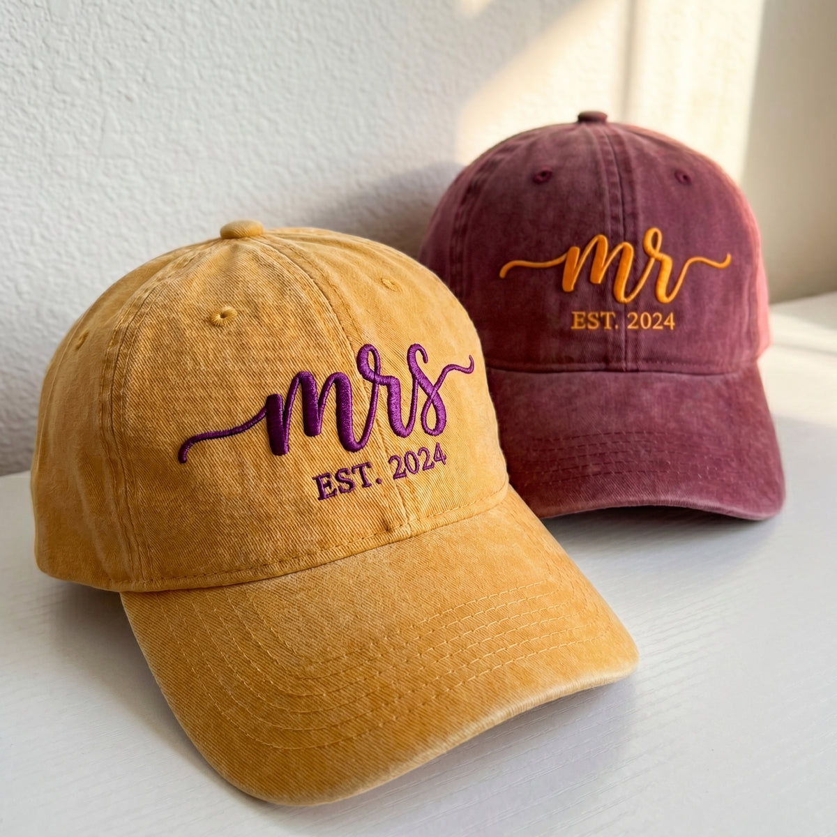 Personalized Mrs Embroidered Cap – Perfect for Newlyweds - photo 3