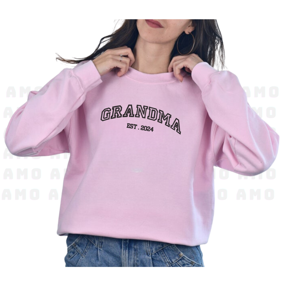 Custom Grandma Embroidered Sweatshirt With Date, photo 7