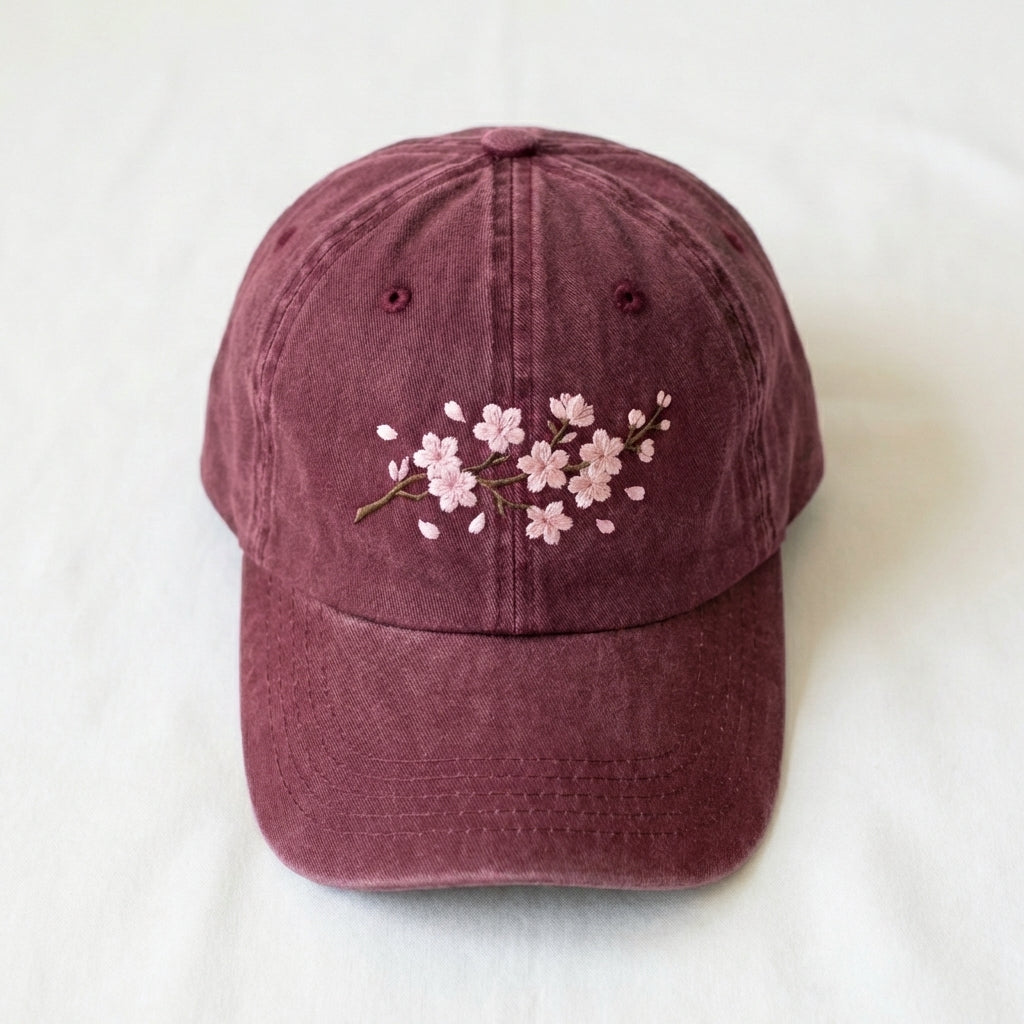 Cherry Blossom Embroidered Hoodie – Trendy Floral Sweatshirt - photo 3
