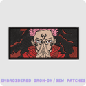 Patch Brodé Yuji Itadori Jujutsu Kaisen - Version Thermocollant Ou Velcro - Fan Art Anime Qualité Premium - 9