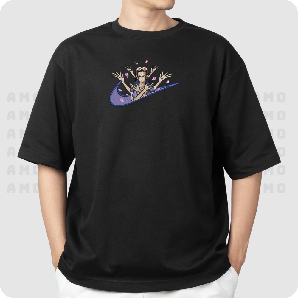 Nico Robin One Piece anime Embroidered T-Shirt – AMOEMBROIDERY