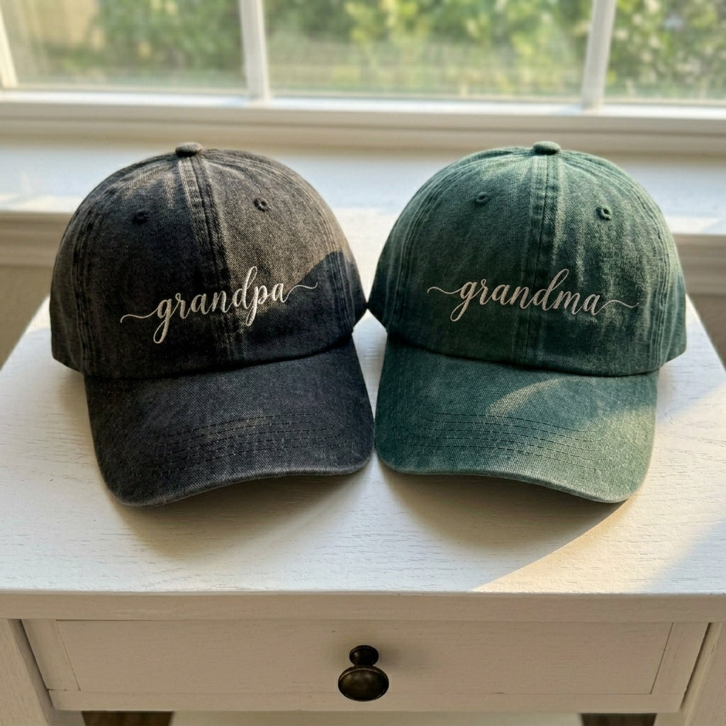 Grandma Embroidered Cap – Personalized Gift for New Parents - photo 2