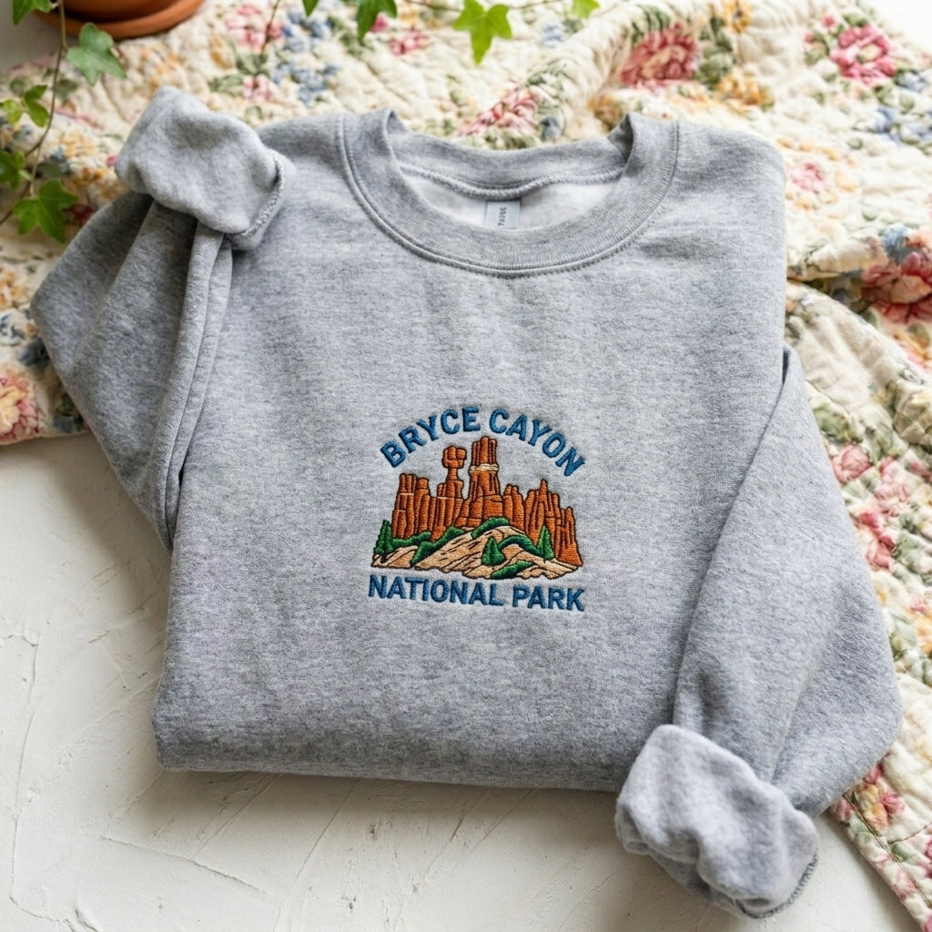 Bryce Canyon Embroidered Sweater – Trendy Streetwear Style - photo 2