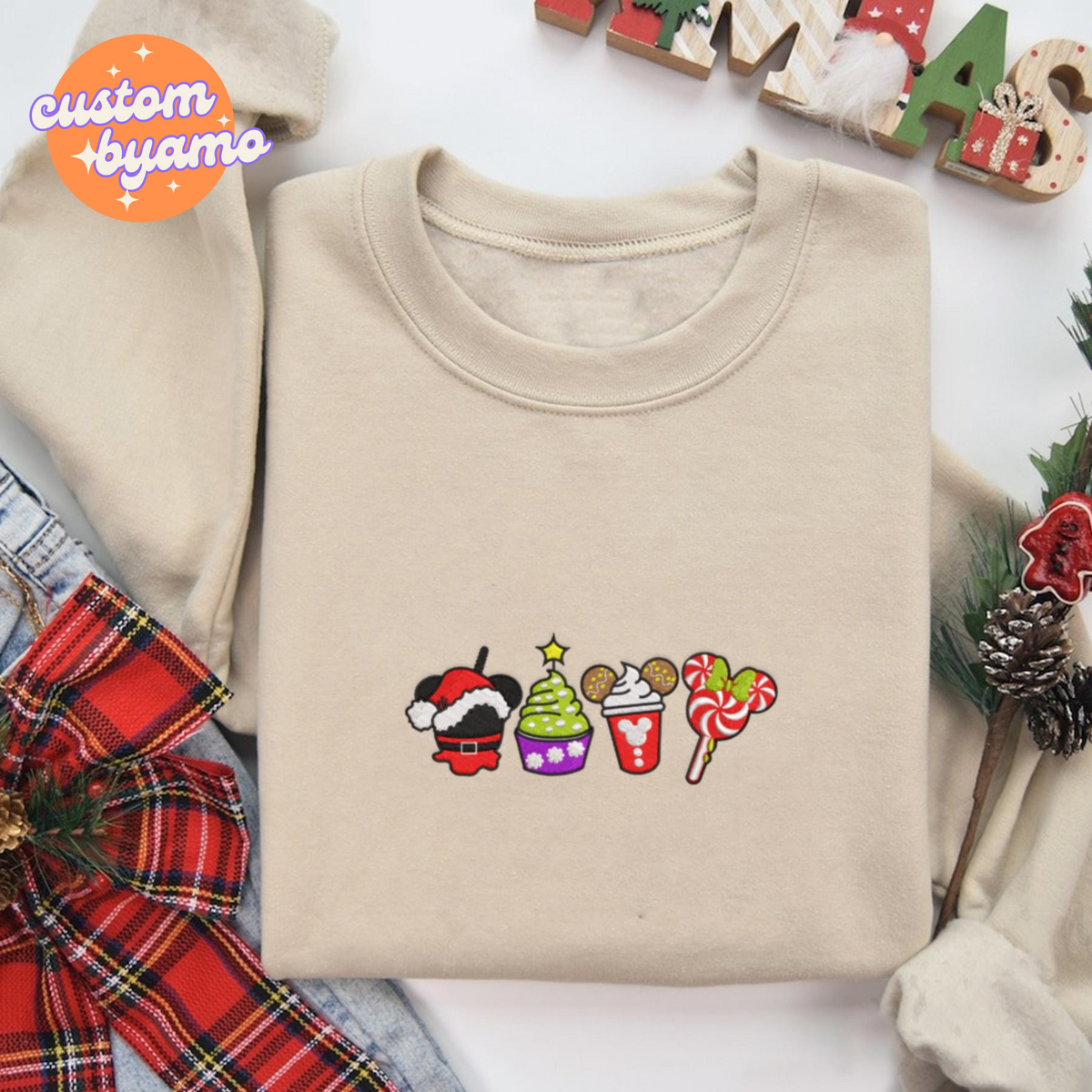 Magical Kingdom Christmas Embroidered Sweater, photo 2
