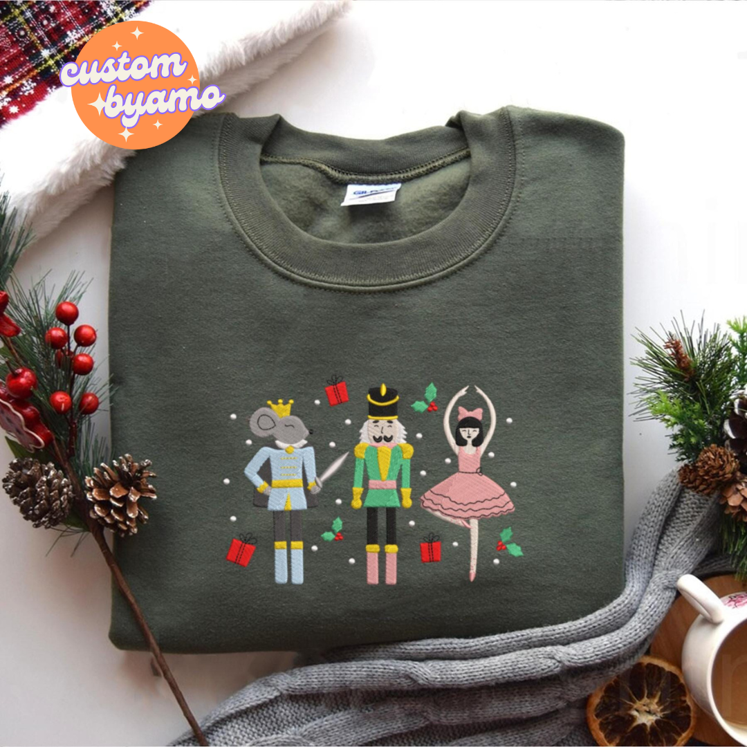 Christmas Ballet Princess Embroidered Sweaters, photo 2