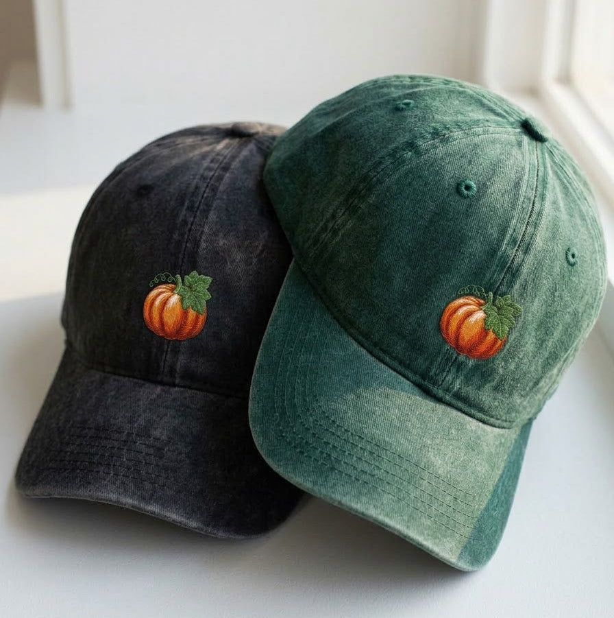 Pumpkin Embroidered Cap - view 2