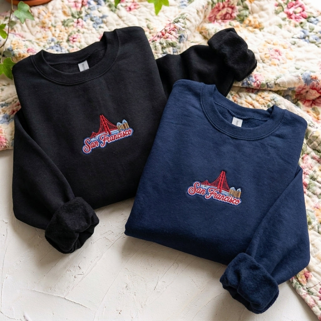 Golden Gate San Francisco Embroidered Sweater – Cozy Style - photo 3