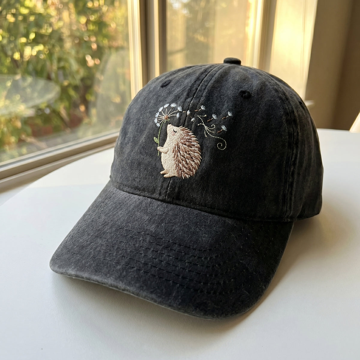 Hedgehog Embroidered Cap - view 2