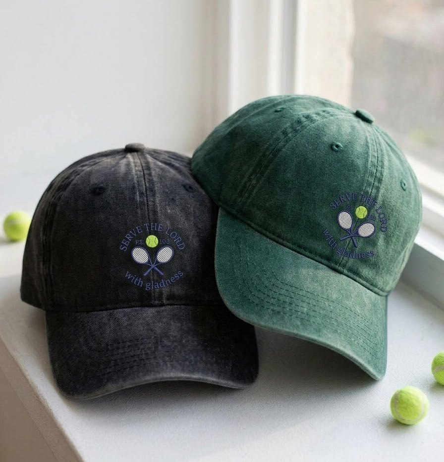 Serve the Lord Embroidered Cap – Perfect for Tennis Lovers - photo 3
