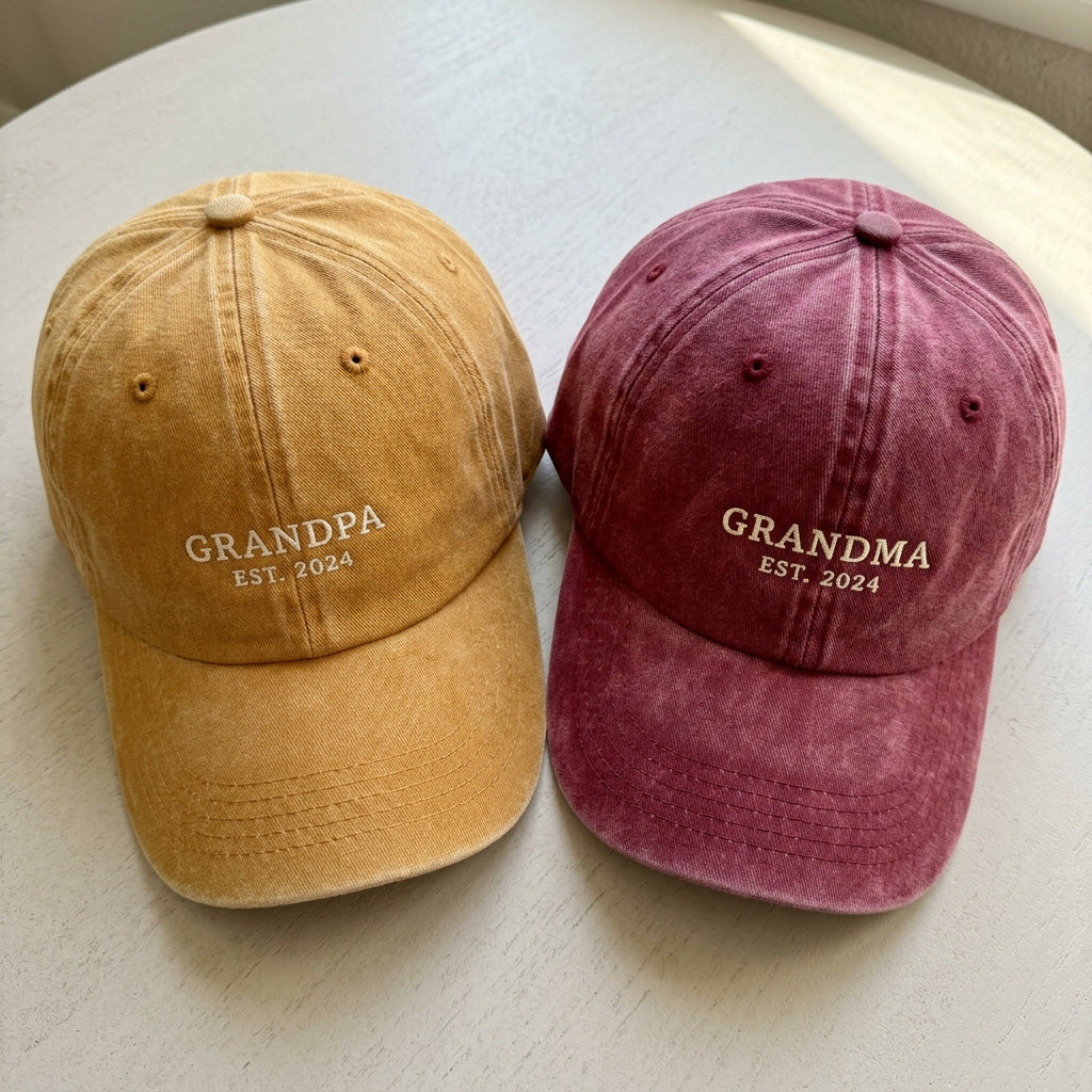 Personalized Grandma Embroidered Cap – Perfect Gift for New Parents - photo 1