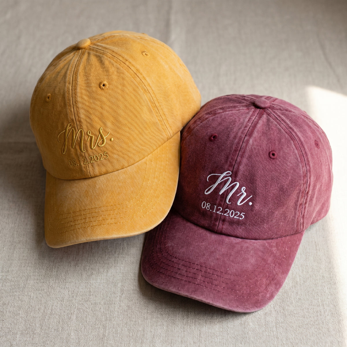 Mr & Mrs Embroidered Cap – Perfect for Newlyweds - photo 4