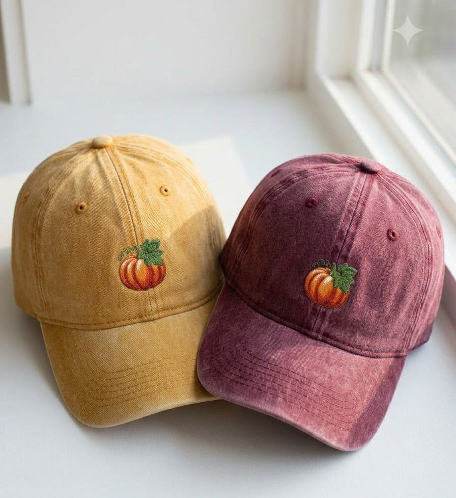 Pumpkin Embroidered Cap - view 3