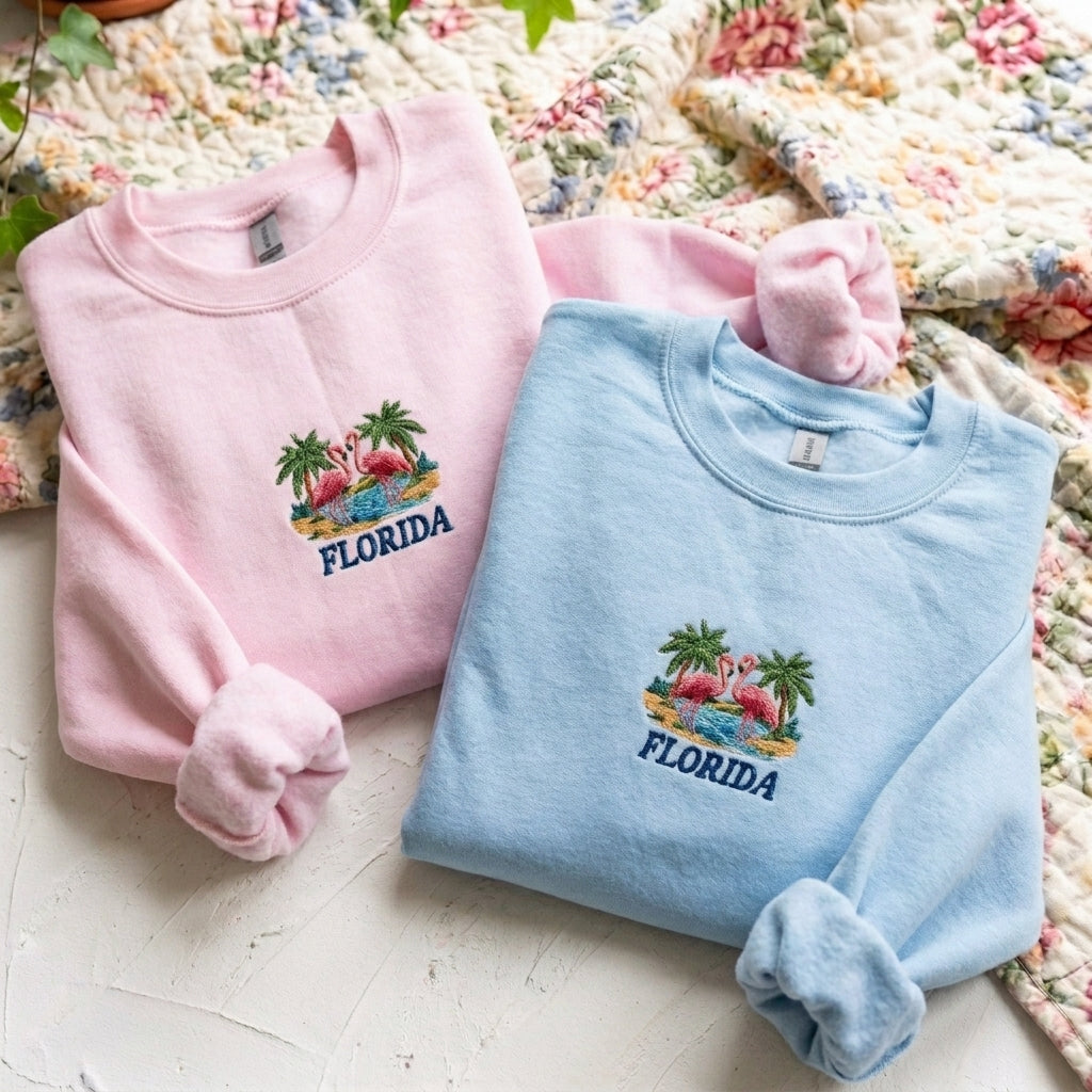 Florida Embroidered Sweater – Trendy Streetwear Comfort - photo 1