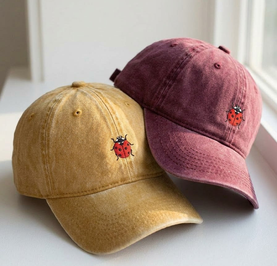 Ladybug Embroidered Cap - view 3