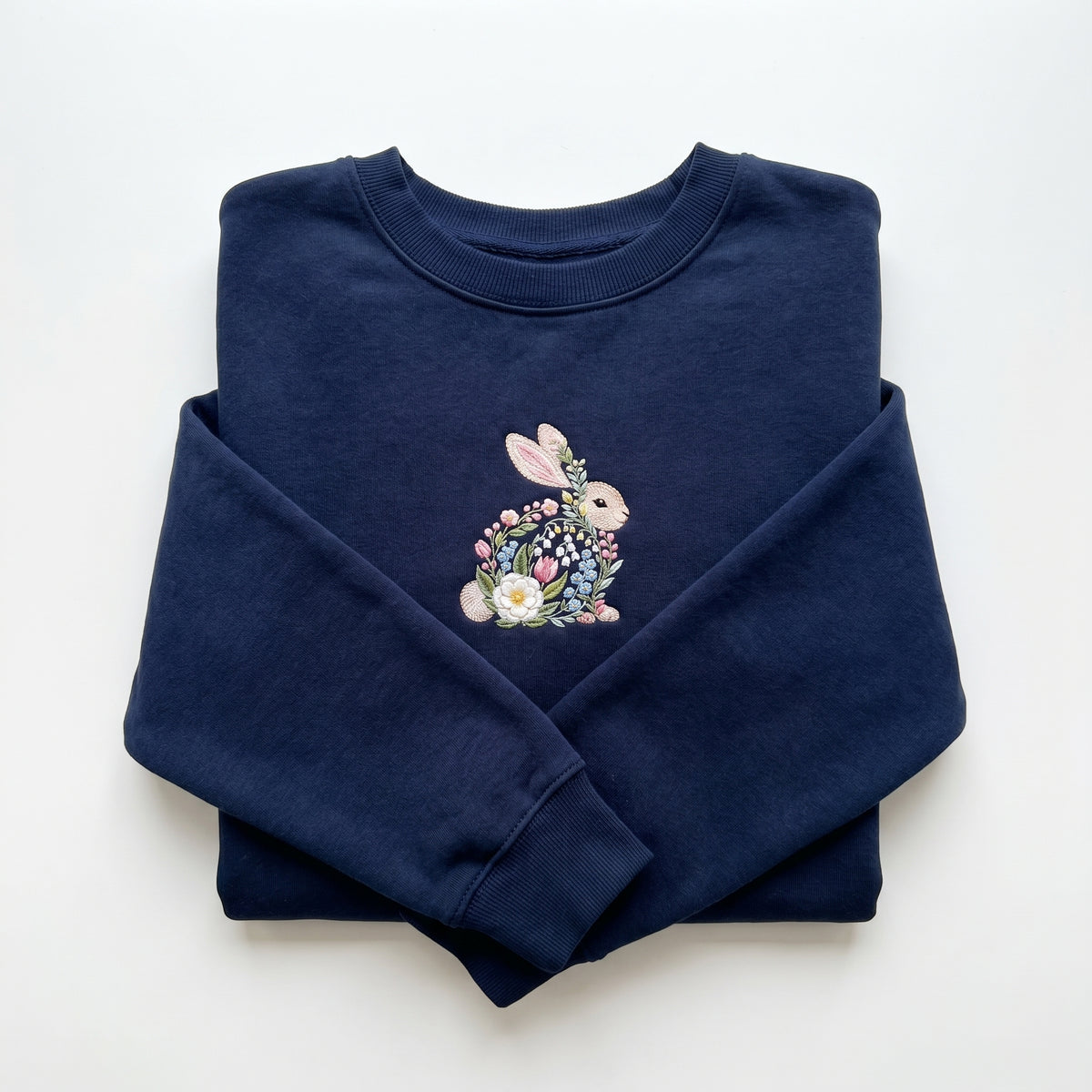 Floral Bunny Embroidered Sweatshirt - view 3
