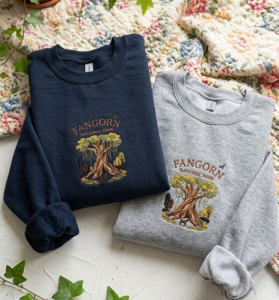 Fangorn National Park Embroidered Sweatshirt – Perfect for Fantasy Fans - photo 4
