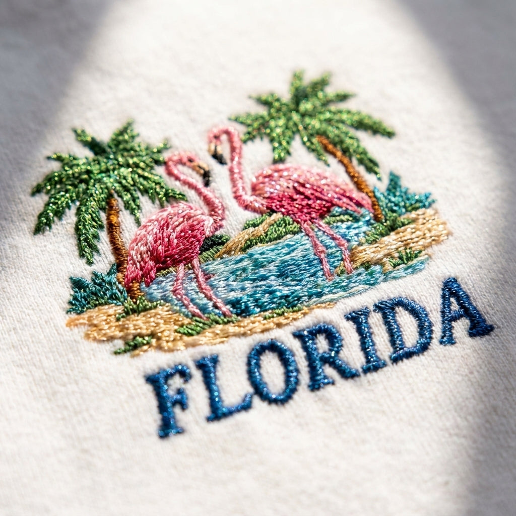 Florida Embroidered Sweater – Trendy Streetwear Comfort - photo 2