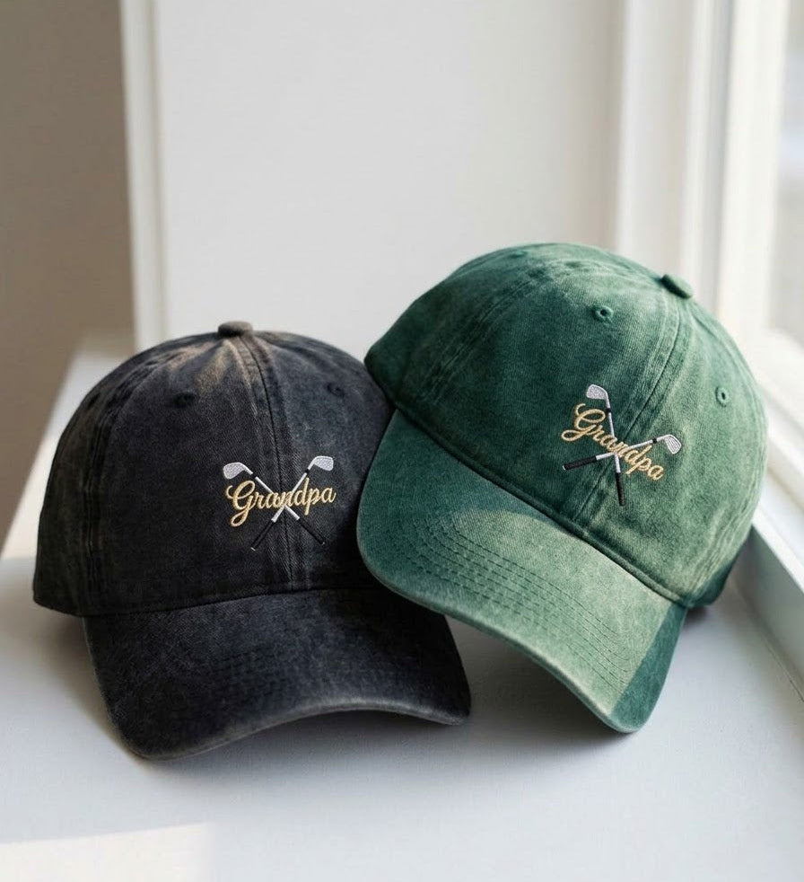 Crossed Golf Clubs Embroidered Cap - view 2