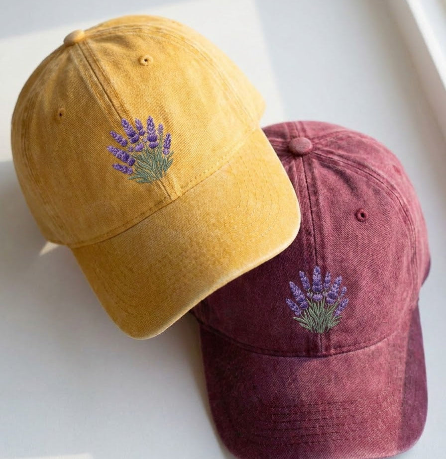 Lavender Embroidered Cap - view 3