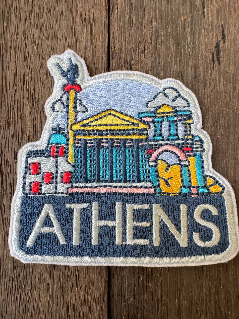 Athens Travel Embroidered Patch