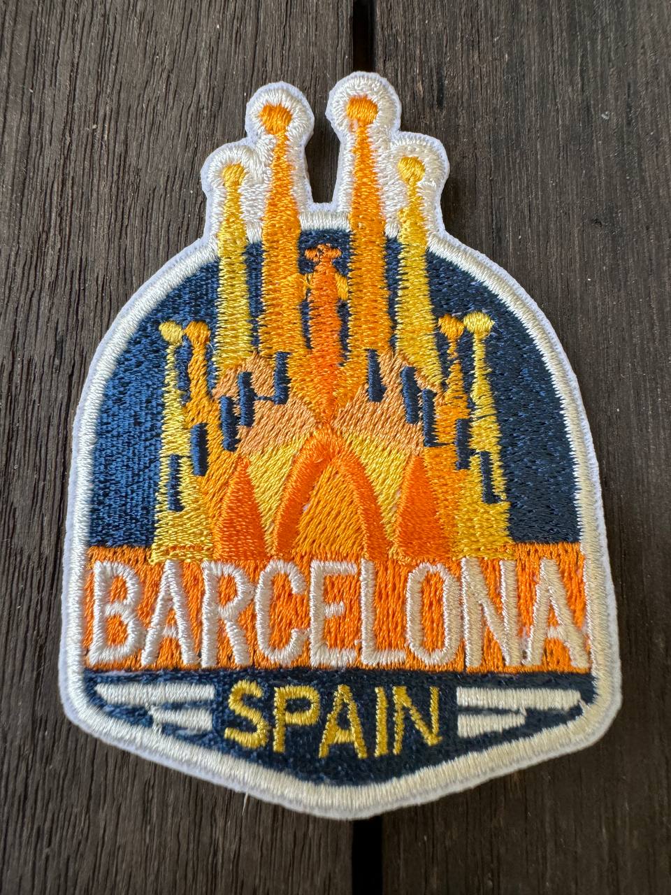 Barcelona Travel Embroidered Patch