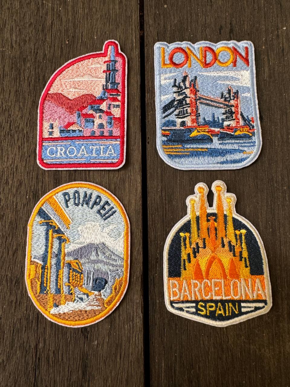 Croatia Travel Embroidered Patch | Iron-On or Sew-On Patch