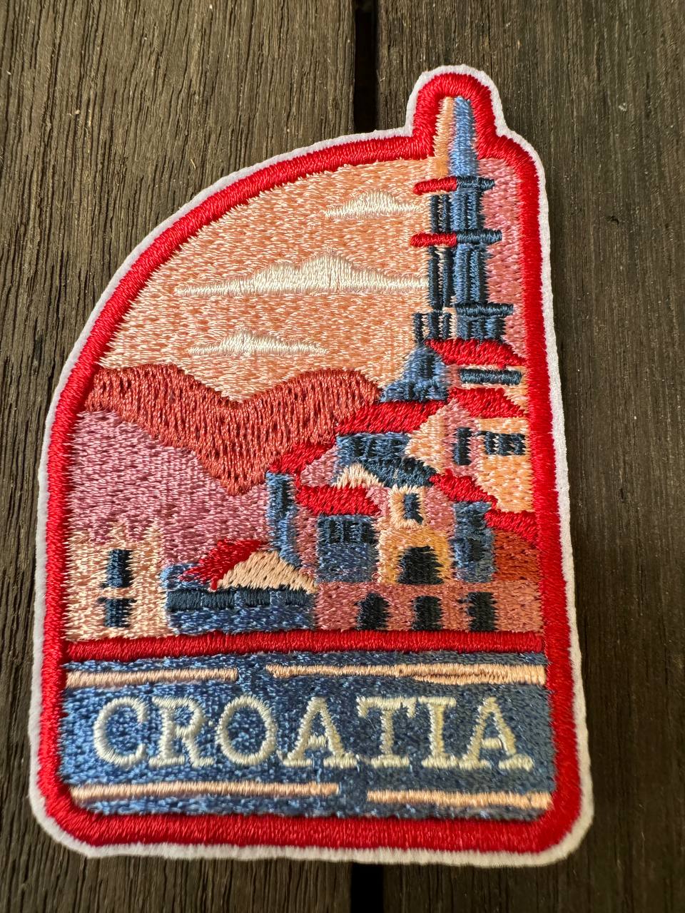 Croatia Travel Embroidered Patch | Iron-On or Sew-On Patch