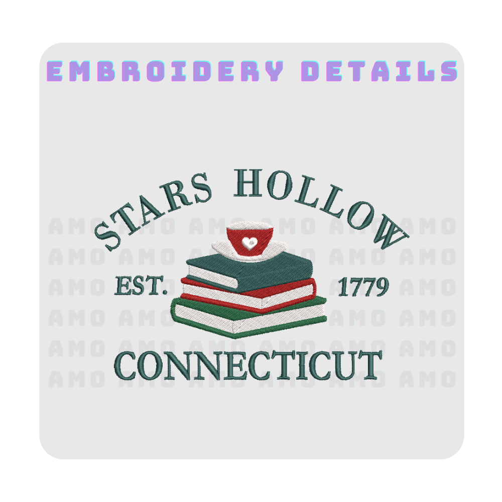 Gilmore Girls themed embroidered shirt