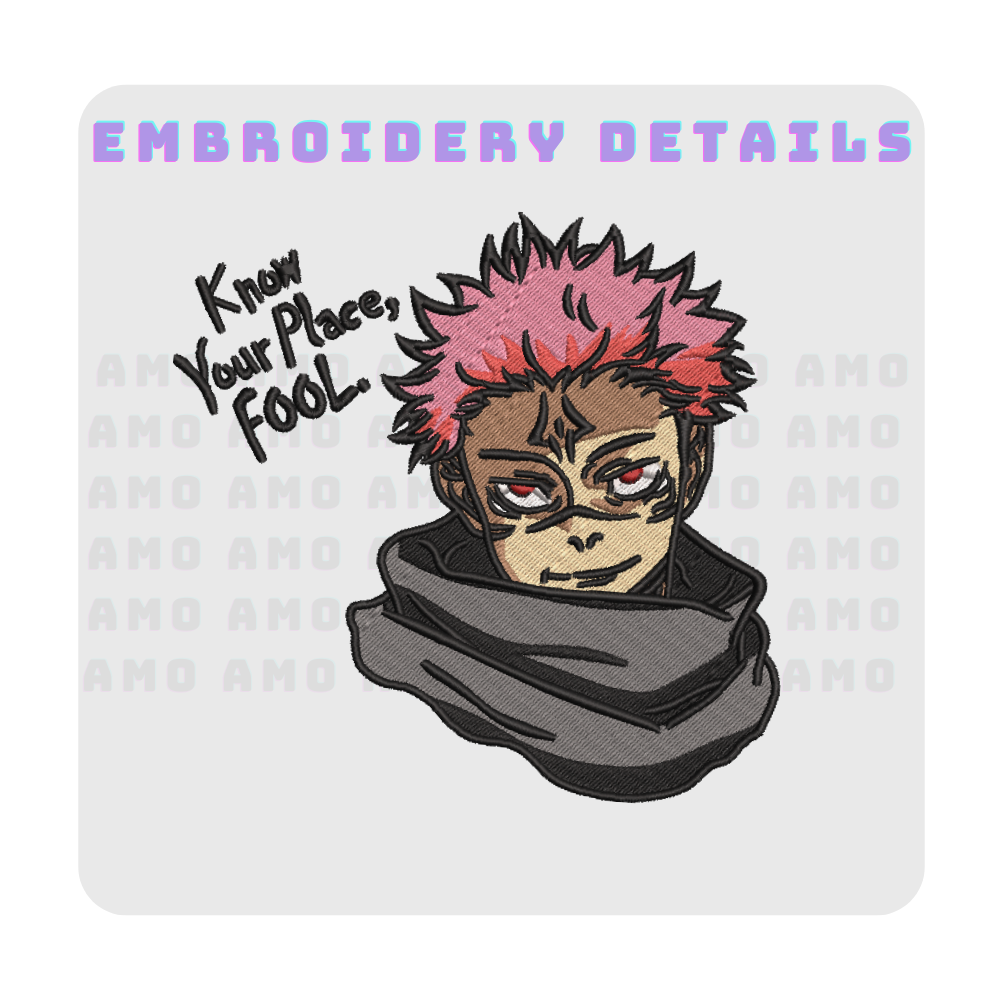 Itadori Yuji Jujutsu Kaisen Embroidered T-Shirt, Hoodie & Sweater – Anime Streetwear for Otaku Fans