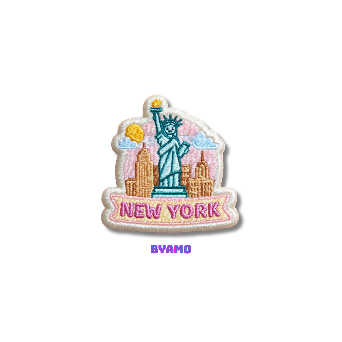 New York city skyline embroidered patch travel souvenir