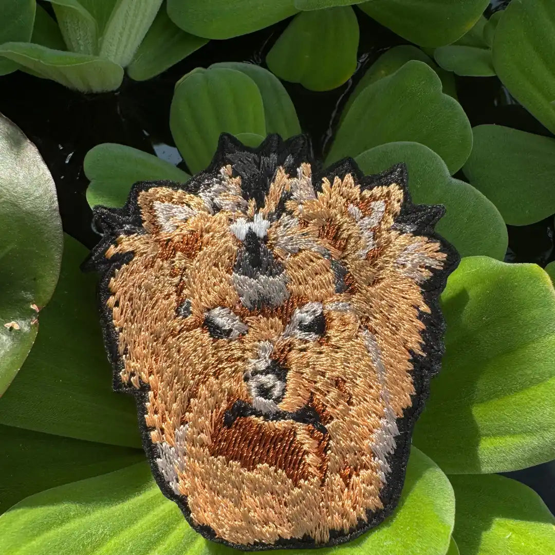 Personalized Pomeranian patch from pet photo