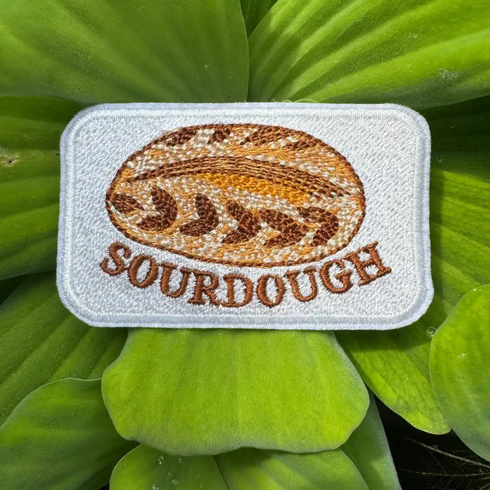 Embroidered Sourdough Bread Patch: Iron-On Appliqué for Bakers