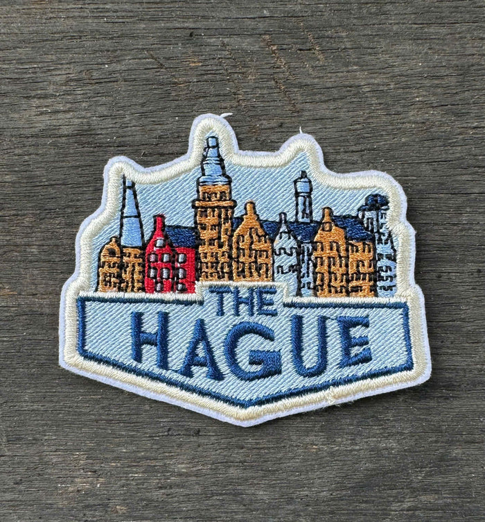 The Hague Netherlands Embroidered Travel Patch – Souvenir Appliqué Motif Flag City Country