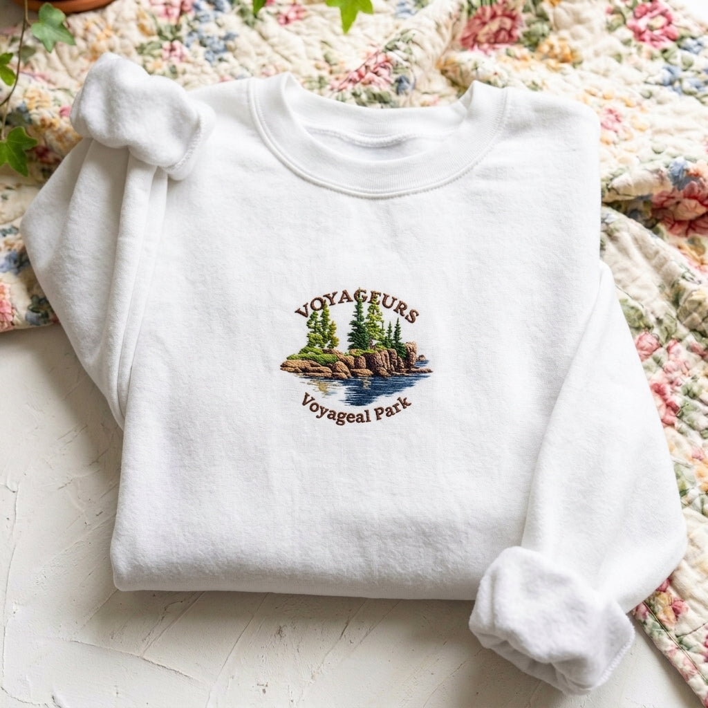Voyageal Park Embroidered Sweater – Trendy Comfort Wear - photo 2