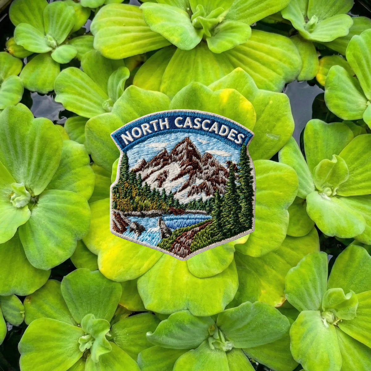 Washington State North Cascades Travel Patch - Embroidered Nature Souvenir for Backpacks & Jackets - product photo 1