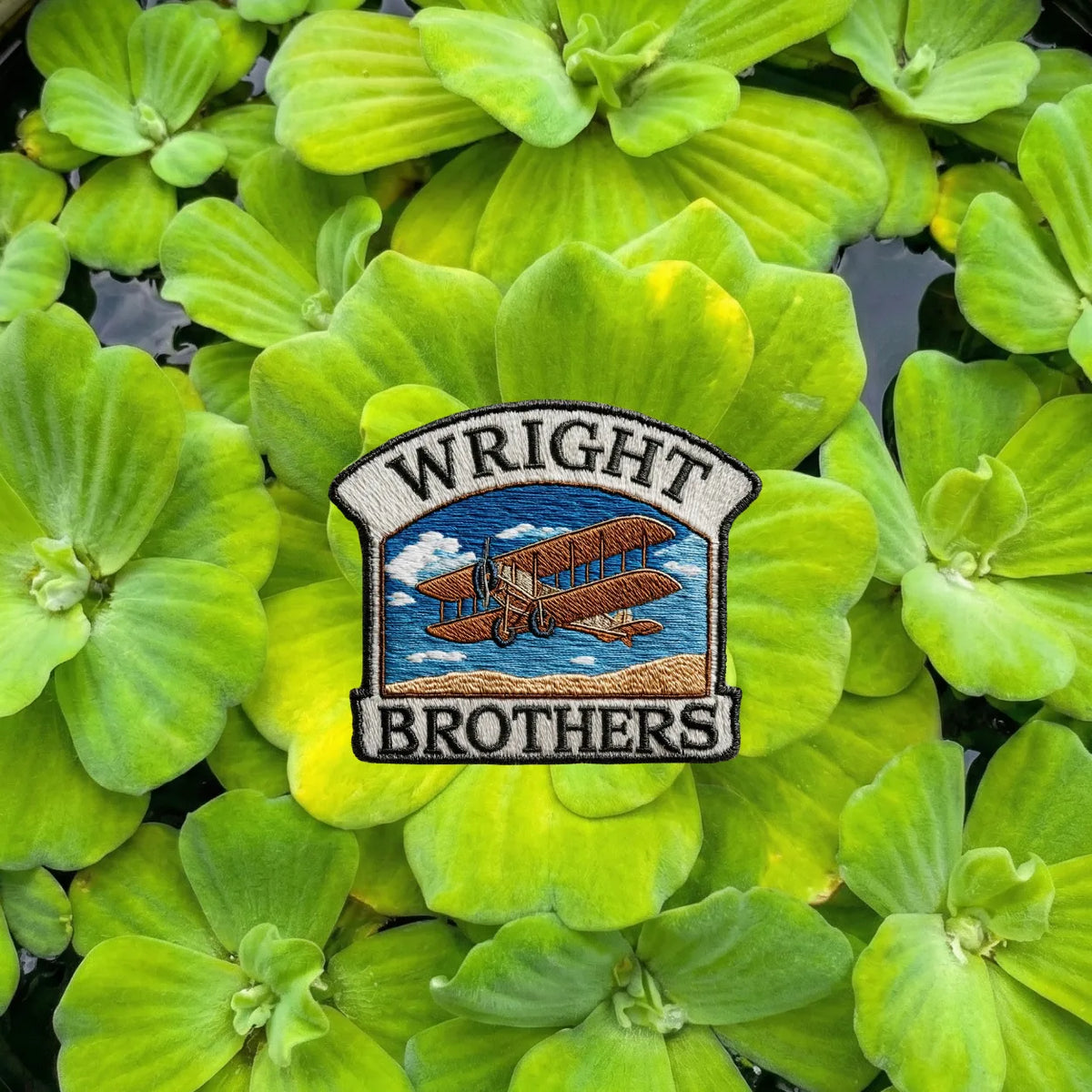 Wright Brothers First Flight Aviation Landmark Patch - Iron-on Embroidered Souvenir Badge - product photo 1