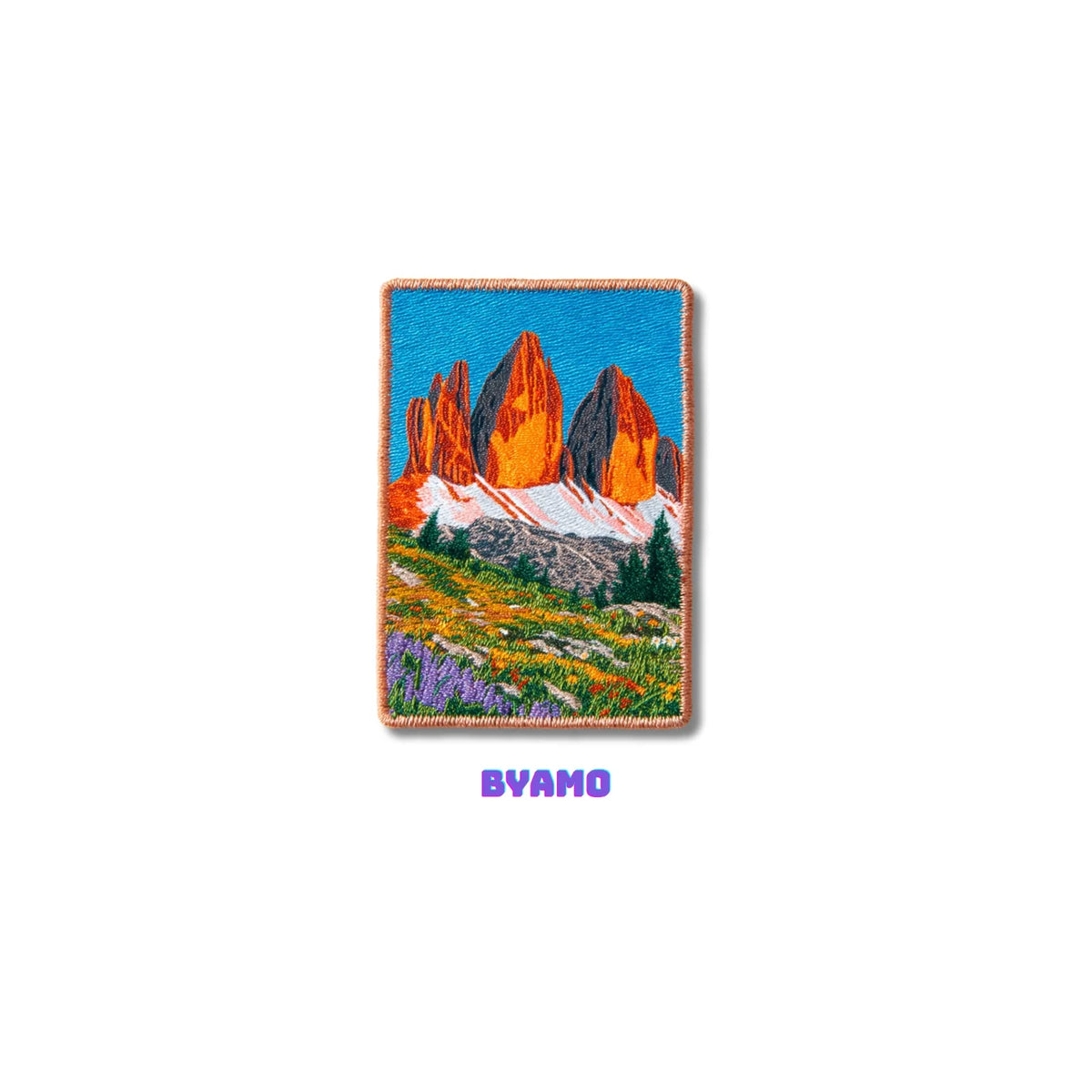 Tre Cime di Lavaredo Dolomites Italy Embroidered Patch - product photo 1