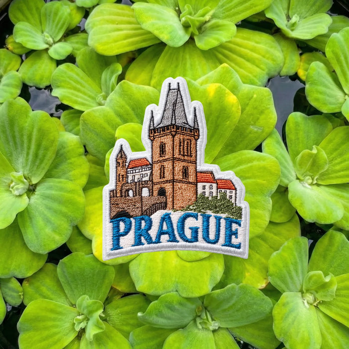 Prague Czech Republic Historic Tower Embroidered Patch