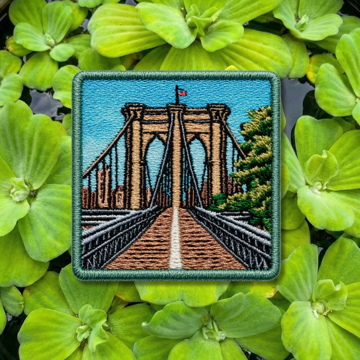 Brooklyn Bridge New York City Landmark Embroidered Patch