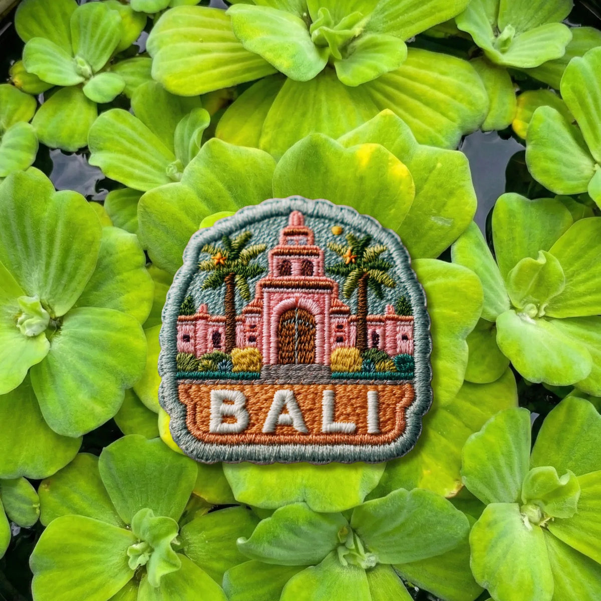 Bali Indonesia Temple Architecture Embroidered Patch - product photo 1