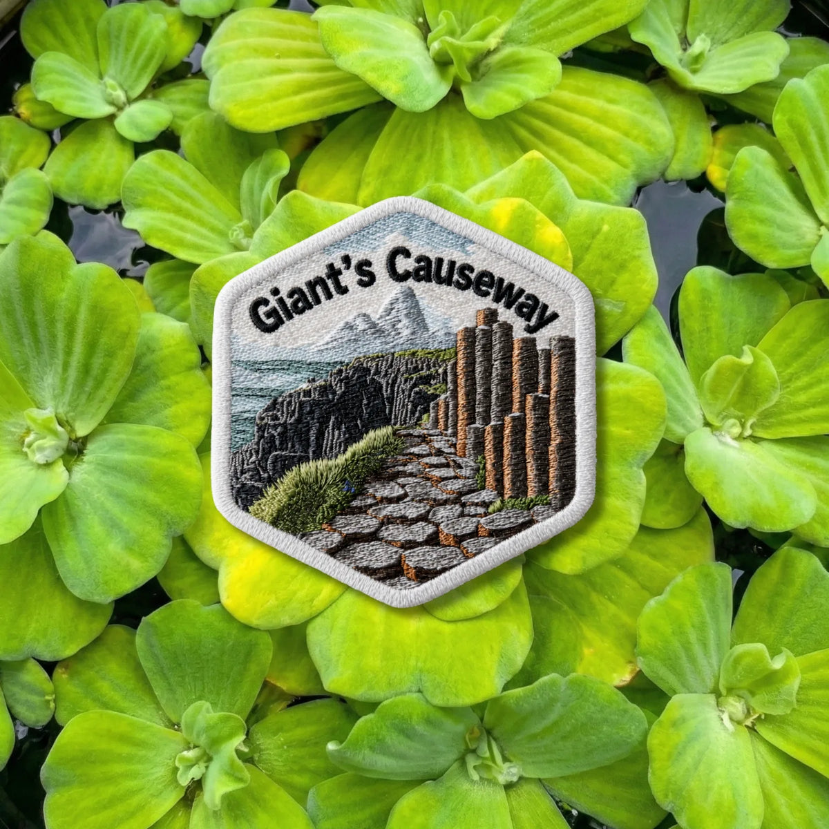 Giant's Causeway Northern Ireland Iron On Patch - product photo 1