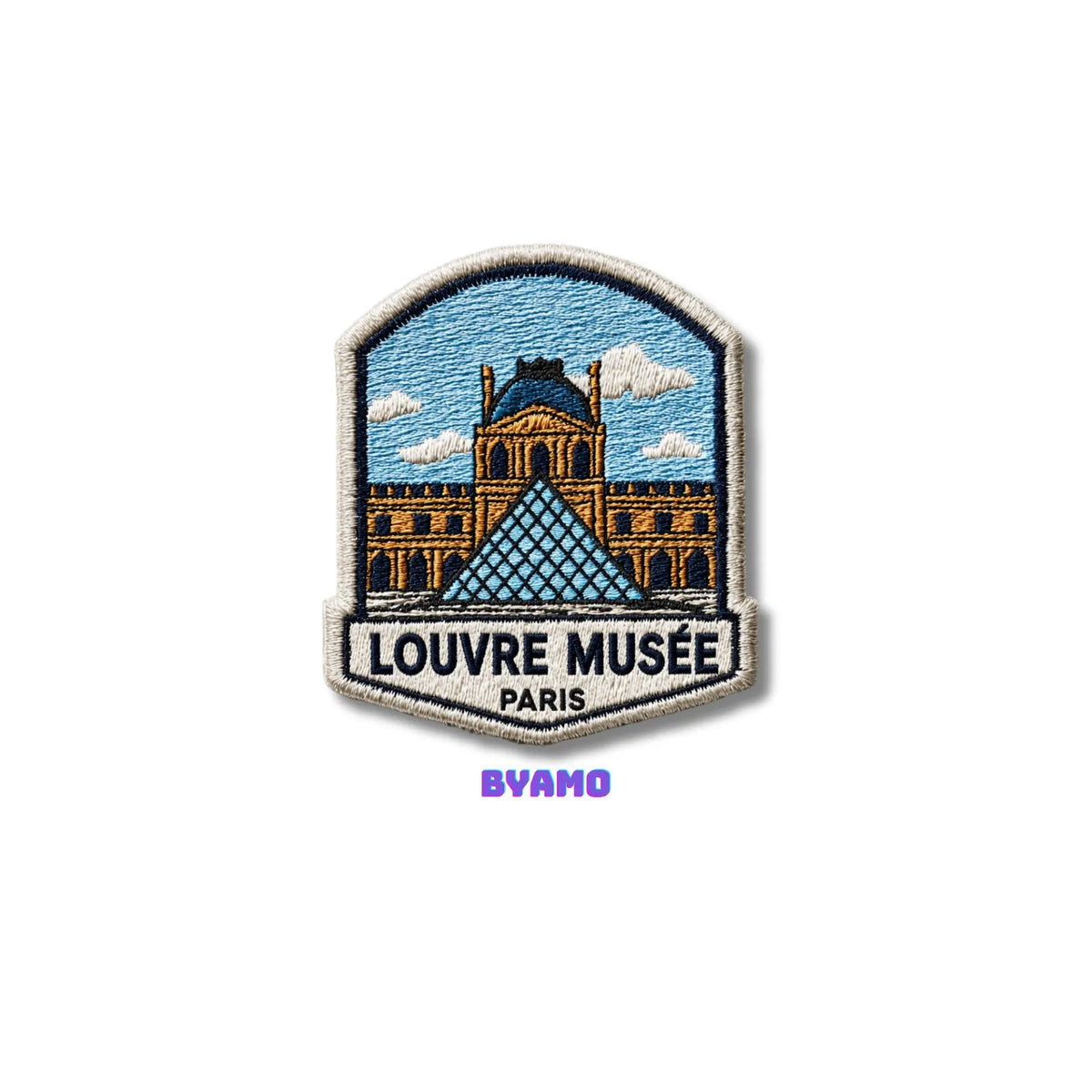 Louvre Museum Paris France Embroidered Patch - product photo
