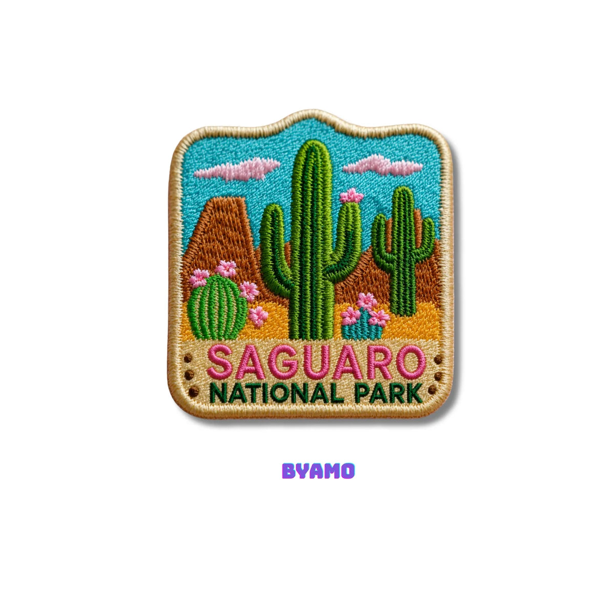 Saguaro National Park Arizona Cactus Embroidered Patch - product photo 1