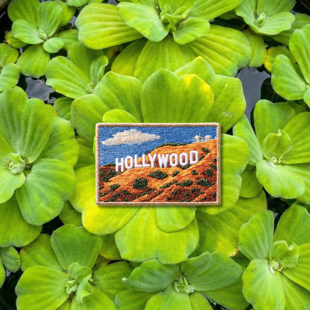 Hollywood Sign Los Angeles Embroidered Patch - product photo 1