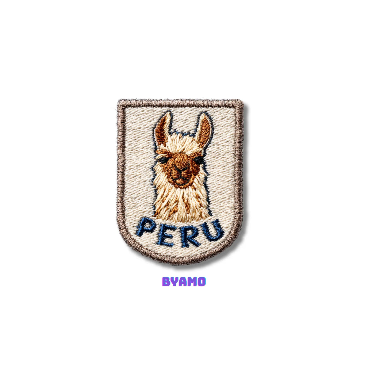 Peru Llama Andes Mountain Animal Embroidered Patch - product photo 2